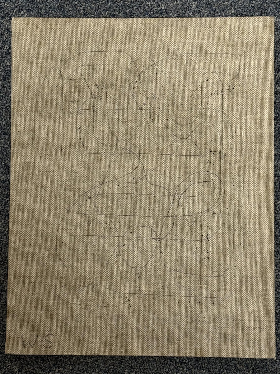 "My Drawings: Nothing here is supposed to look "like" something, of like anything."
Saroyan in the front page of his Paris drawing notebook, ca. 1962