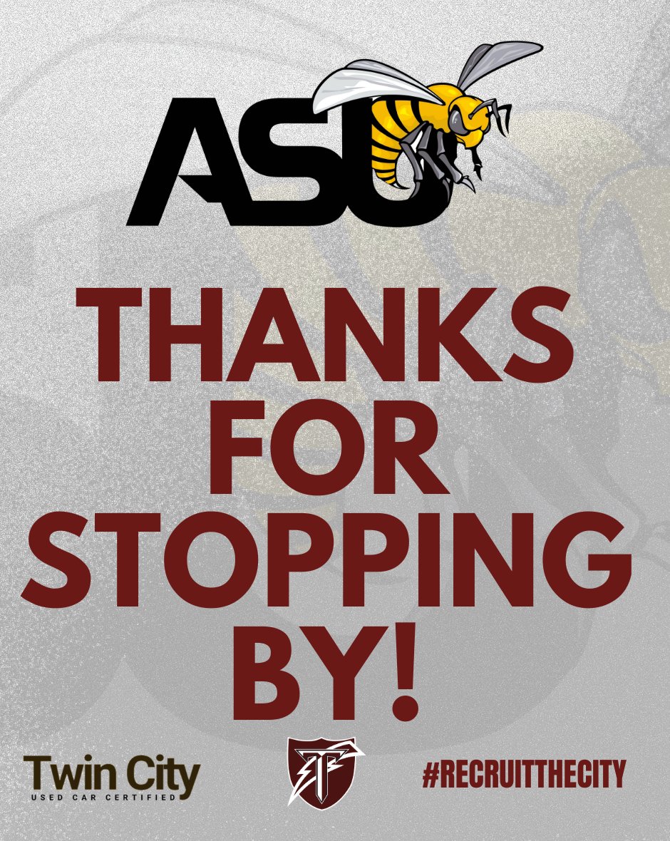 Thank you <a href="/BamaStateFB/">Alabama State Football</a>! #recruitthecity #believe25