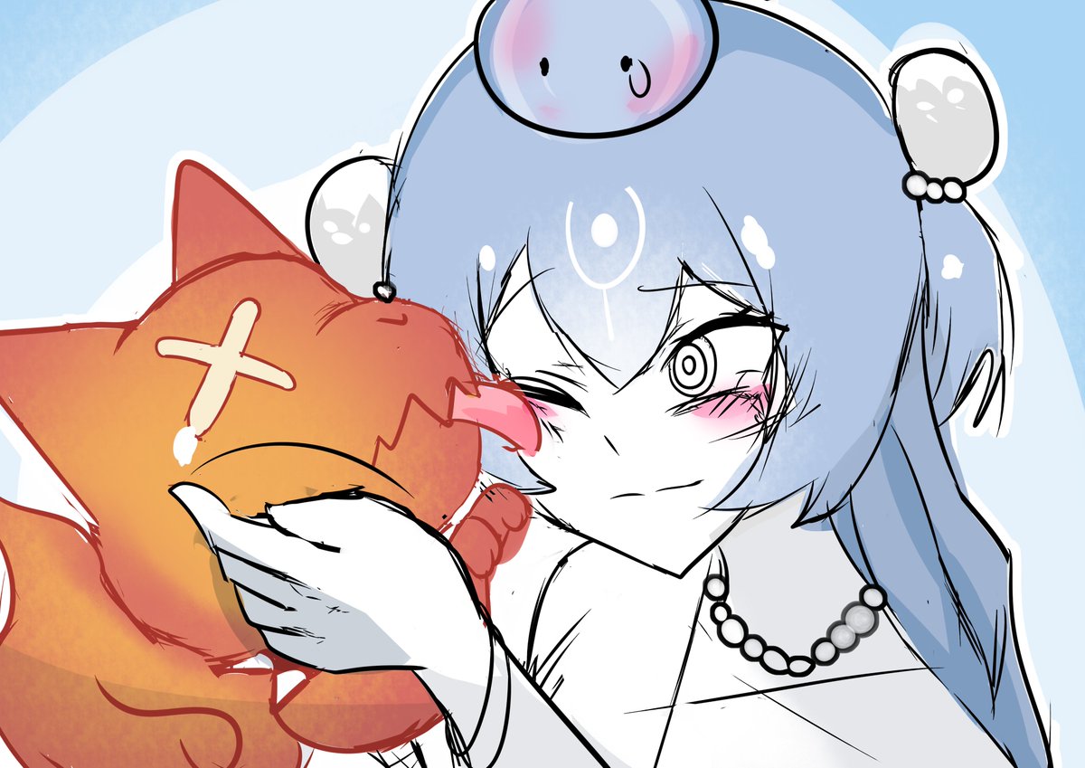 This is a commission from someone who was a pyropup. He just wants to help dry everyone's tears
#baort