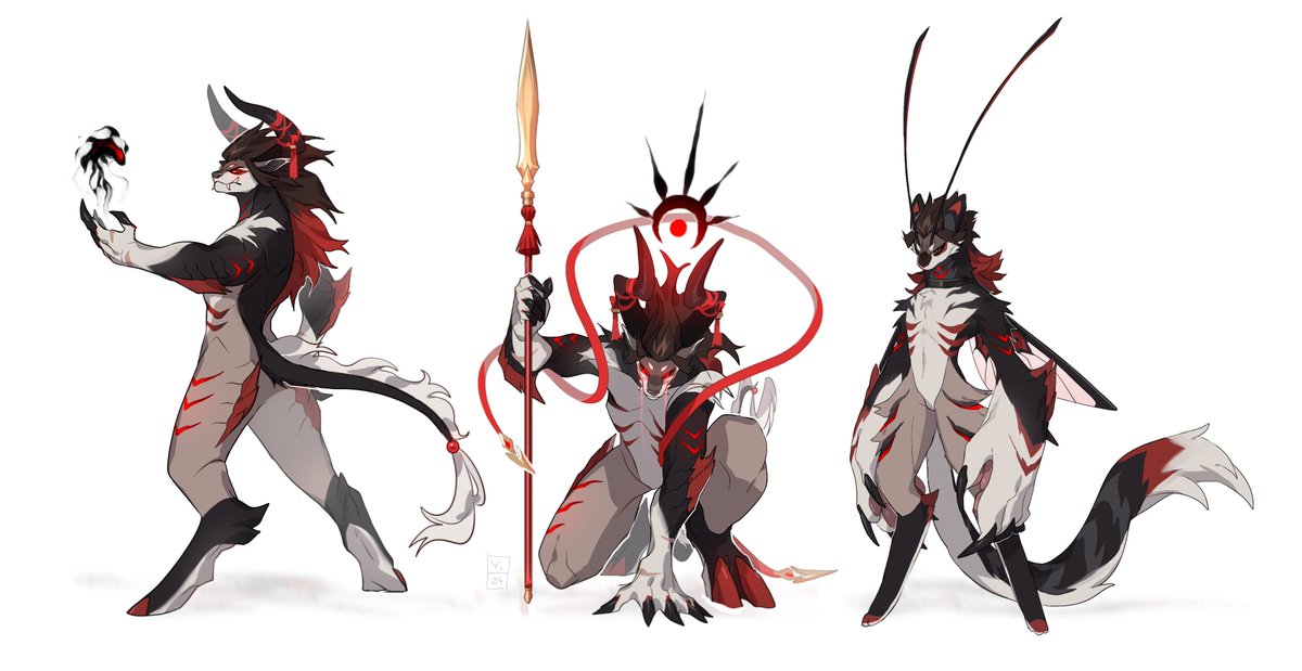 taurus quilin and tigerbee yuya. alt forms for my sona hhh