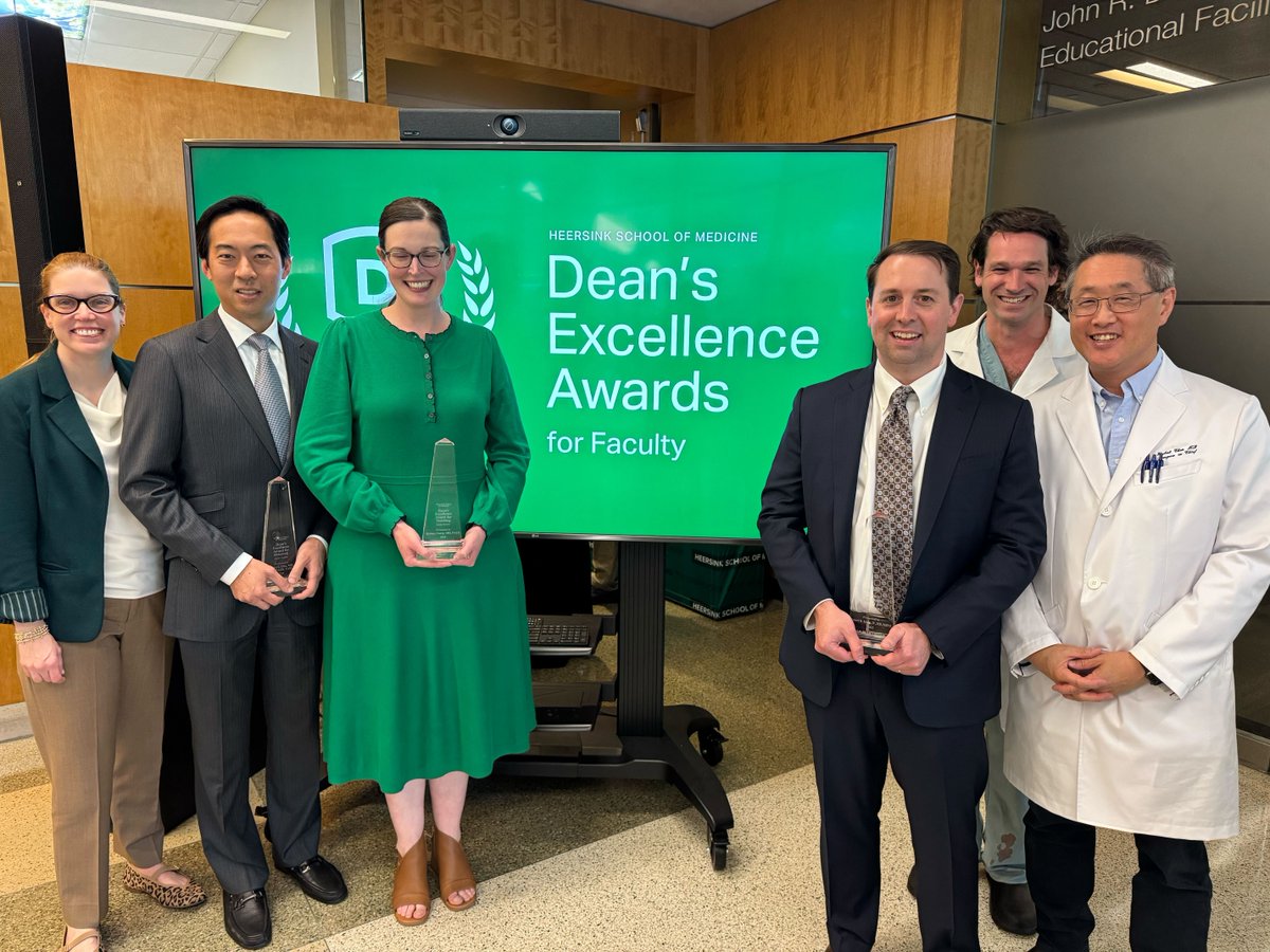 UAB Surgery (@uabsurgery) on Twitter photo Congrats to Drs. Robert Hollis, Daniel Chu, Kyle Eudailey, and Britney Corey on their recognition as 2025 <a href="/UABHeersink/">UAB Heersink School of Medicine</a> Dean's Excellence Award recipients! Help us congratulate them! 🎉
Read more about the awards here: bit.ly/4jyuzt8. Congrats to Drs. Robert Hollis, Daniel Chu, Kyle Eudailey, and Britney Corey on their recognition as 2025 <a href="/UABHeersink/">UAB Heersink School of Medicine</a> Dean's Excellence Award recipients! Help us congratulate them! 🎉
Read more about the awards here: bit.ly/4jyuzt8.