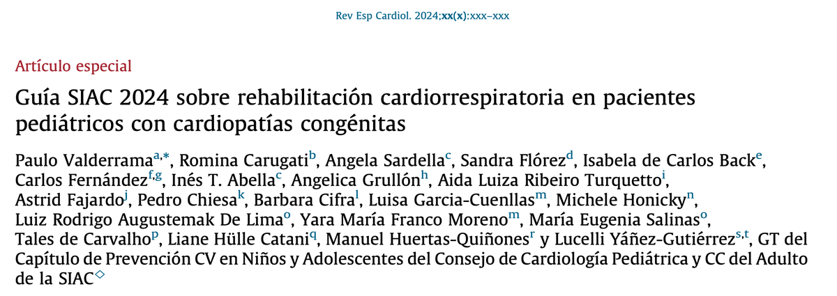 LaLoTomas3's tweet photo. Evaluación cardiovascular y estratificación de riesgo ⚠️ para pacientes pediátricos 👦🏽👶🏽👧🏽 con cardiopatía congénita en programas de rehabilitación cardiorrespiratoria 🫀🫁

Guía 2024 de la @SIAC_cardio

#CardioHack #CHD #CardiopatiasCongenitas #Rehabilitacion https://t.co/PAVZhGJEBm