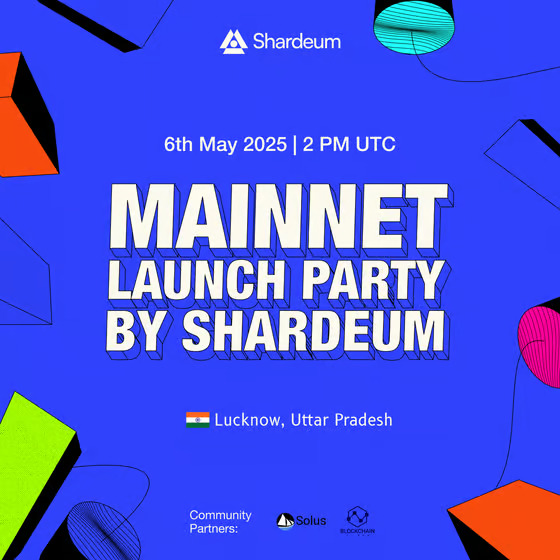 rajdotcc's tweet image. We are hosting @shardeum Launch Party in Lucknow✨
A night of Web3 + networking + vibes 🤝⚡
Only 15 spots. You in?

📅 6th May | 🕢 7:30 PM

🎟️ RSVP - lu.ma/u9asjyhi