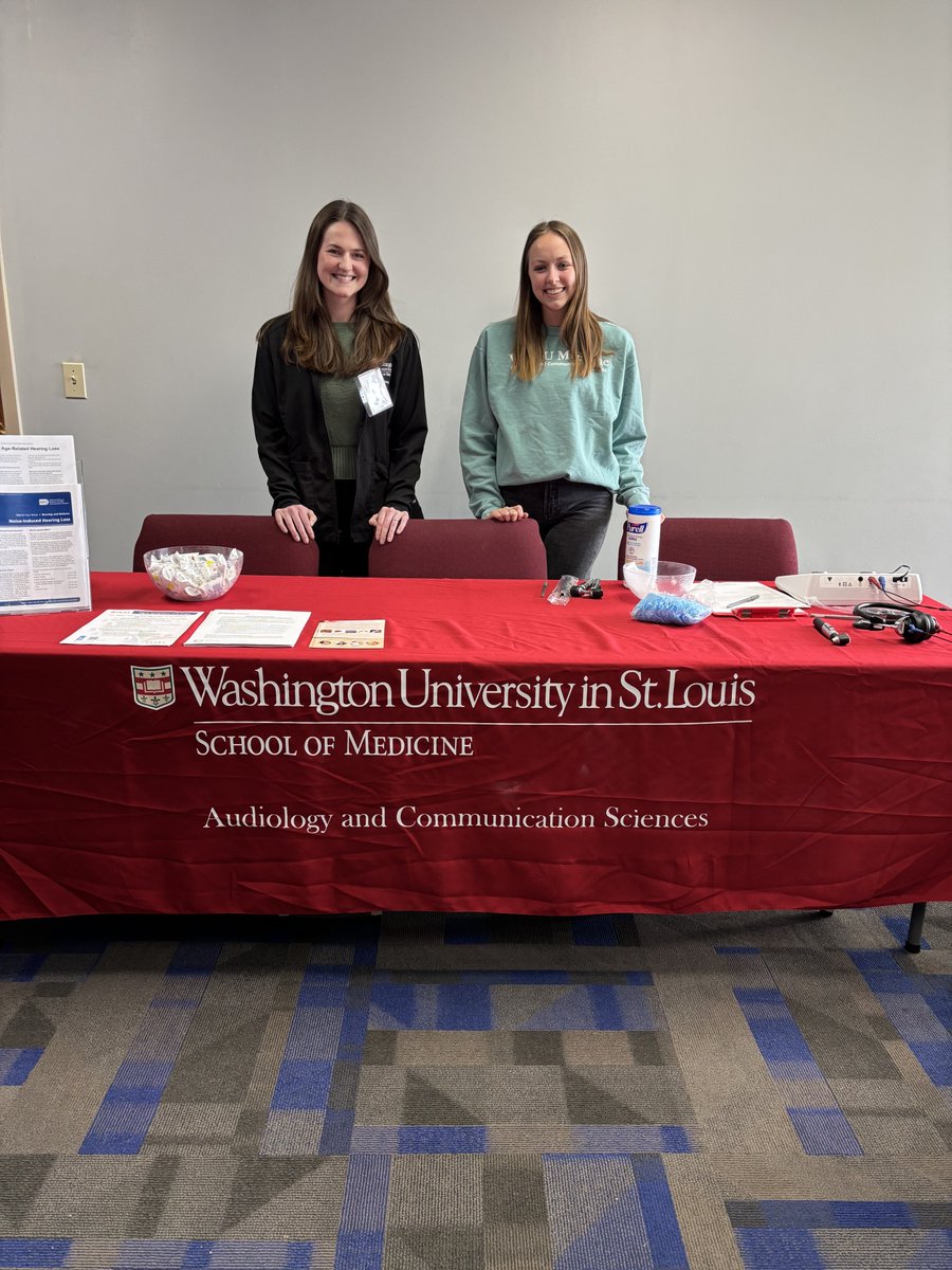 Courtney Kroeger, AuD, and PACS student volunteers participated in a health fair at New Sunny Mount Missionary Baptist Church. Erin Davisson, a 1st-year AuD student, assisted with providing hearing screenings and information about hearing conservation and evaluations. Great job!