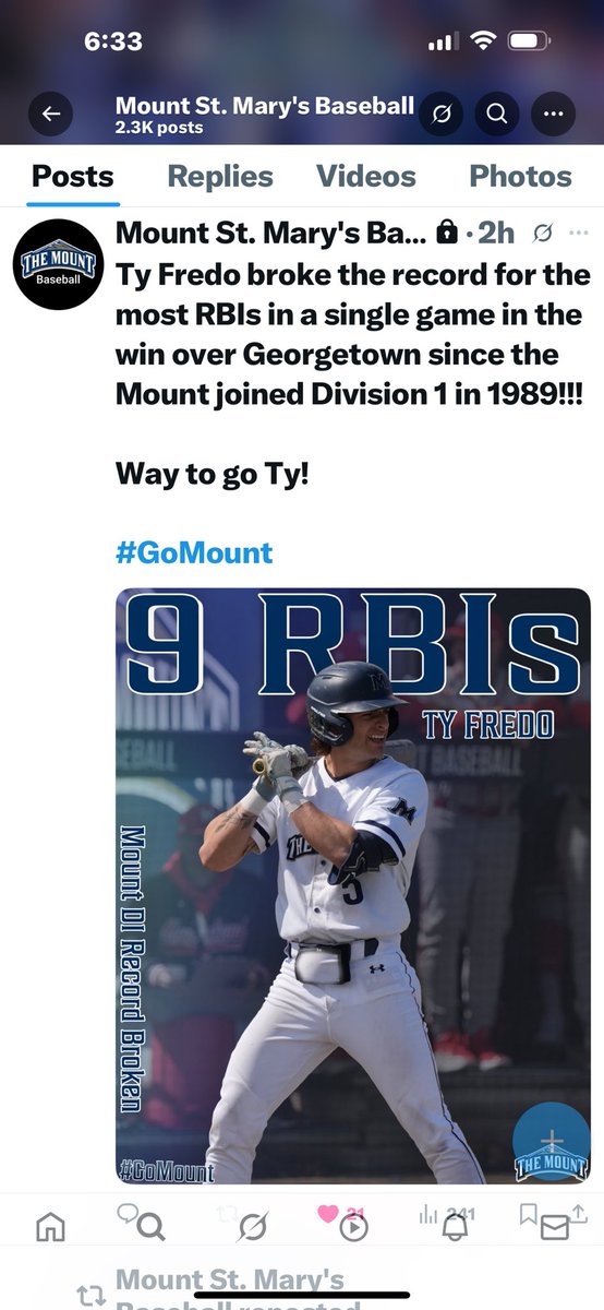 Congrats <a href="/TyFredo0810/">Ty Fredo</a>. Keep working!