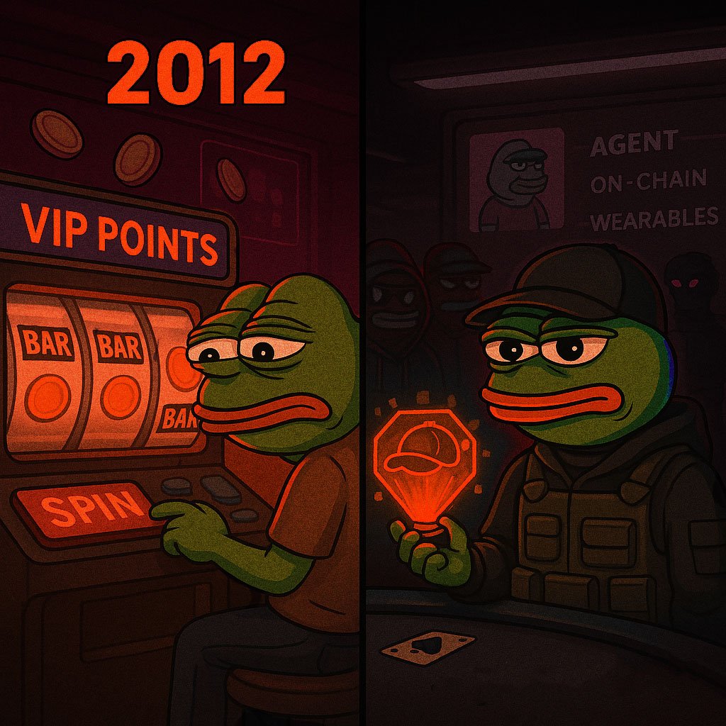 2012: Click. Get bonus. Collect “VIP points.”
2025: Build a meta-loadout. Play AI poker. Drop leaderboard bounties with your squad.

If your platform still feels like 2012,
you’re probably playing in the wrong timeline.

WAIGER is already in the future.
You coming?
