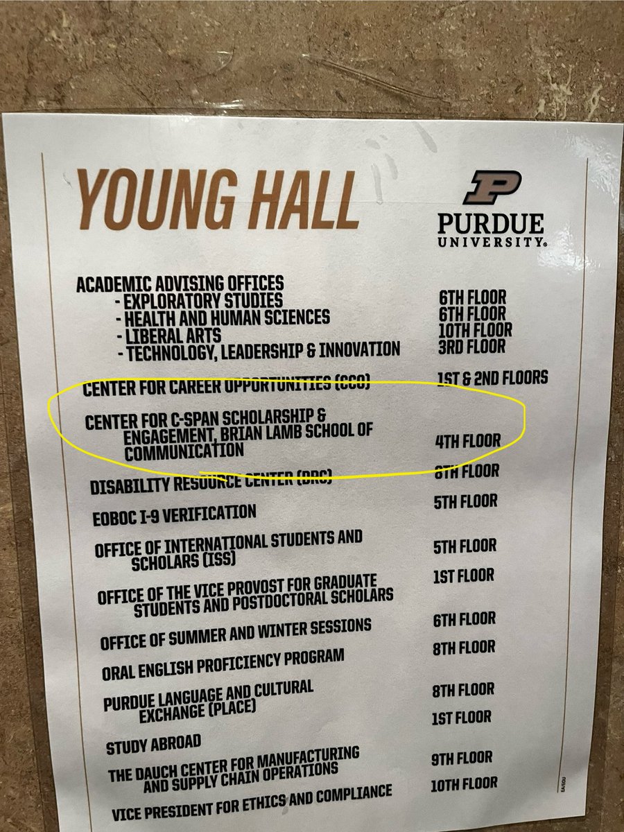 zdlowe's tweet photo. To conclude my @cspan #StudentCam trip, I took a slight detour to Purdue U. to the @CenterforCSPAN!

We had a discussion with both the Interim Dean and the Co-teaching Coord. of the College of Education, an early step toward future collaborations between them &amp; C-SPAN Classroom! https://t.co/0KnIIXvn7g