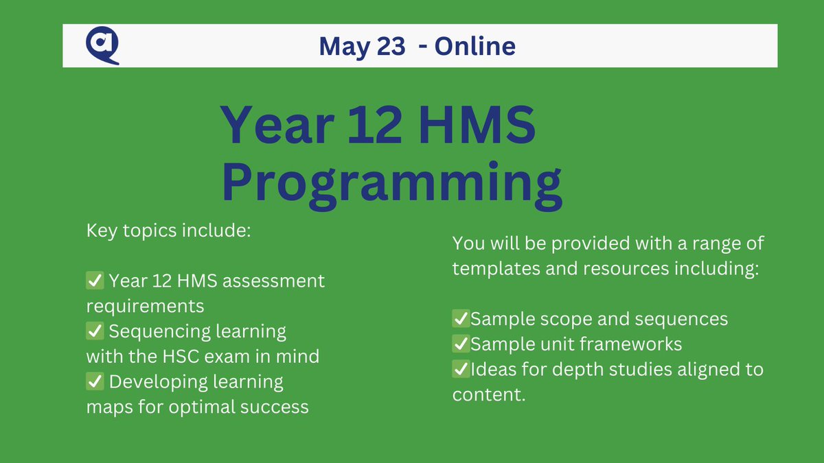 Attention PDHPE teachers! Level up Year 12 HMS! 📚 Join our workshop on May 23, 2025, 8:30 AM - 3:30 PM AEST via Zoom for evidence-based strategies and more. Limited spots! Register now! 👇 achpernsw.com.au/event/programm… #PDHPETeachers #HMSWorkshop #HSCPrep