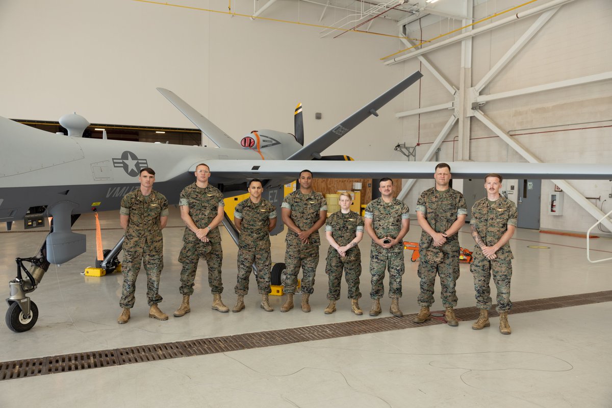 2nd Marine Aircraft Wing (@2nd_maw) on Twitter photo On Monday, VMUT-2 began Marine Initial Qualification Training (IQT), its first course as a fleet replacement squadron.
IQT is the Marine Corps' only Group 5, MQ-9A Reaper, graduate-level course for MQ-9 pilots and sensor operators.
<a href="/USMC/">U.S. Marines</a> 📸 by Lance Cpl. Gavin Kulczewski On Monday, VMUT-2 began Marine Initial Qualification Training (IQT), its first course as a fleet replacement squadron.
IQT is the Marine Corps' only Group 5, MQ-9A Reaper, graduate-level course for MQ-9 pilots and sensor operators.
<a href="/USMC/">U.S. Marines</a> 📸 by Lance Cpl. Gavin Kulczewski