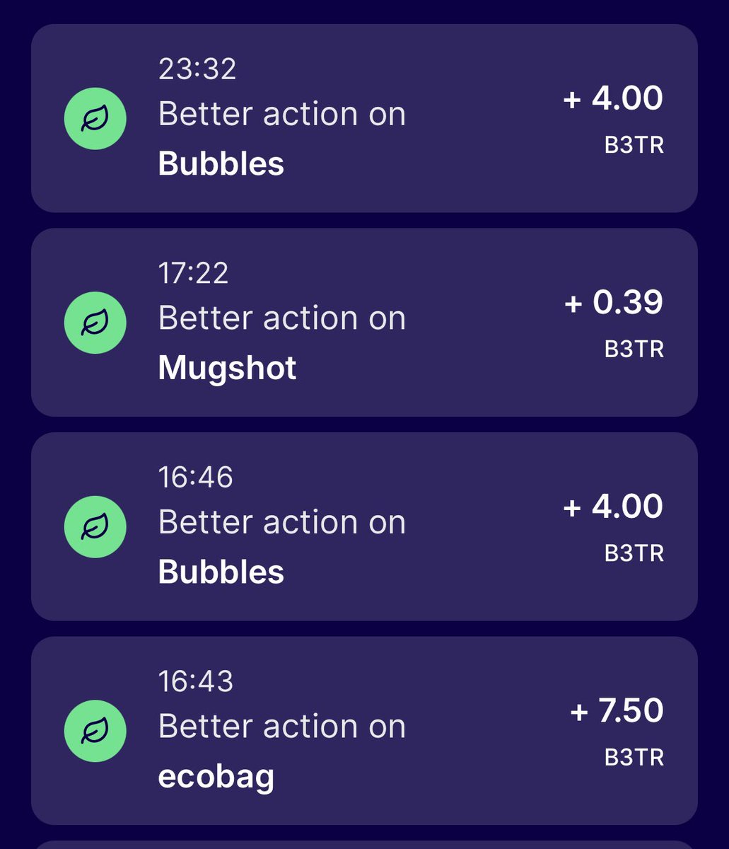 Not a bad evenings work, thanks to <a href="/Bubbles2Earn/">Bubbles</a> <a href="/_BagSolutions_/">Eco Bag Solutions</a> and <a href="/mugshot_vet/">Mugshot</a>  and of course <a href="/vechainofficial/">VeChain</a>