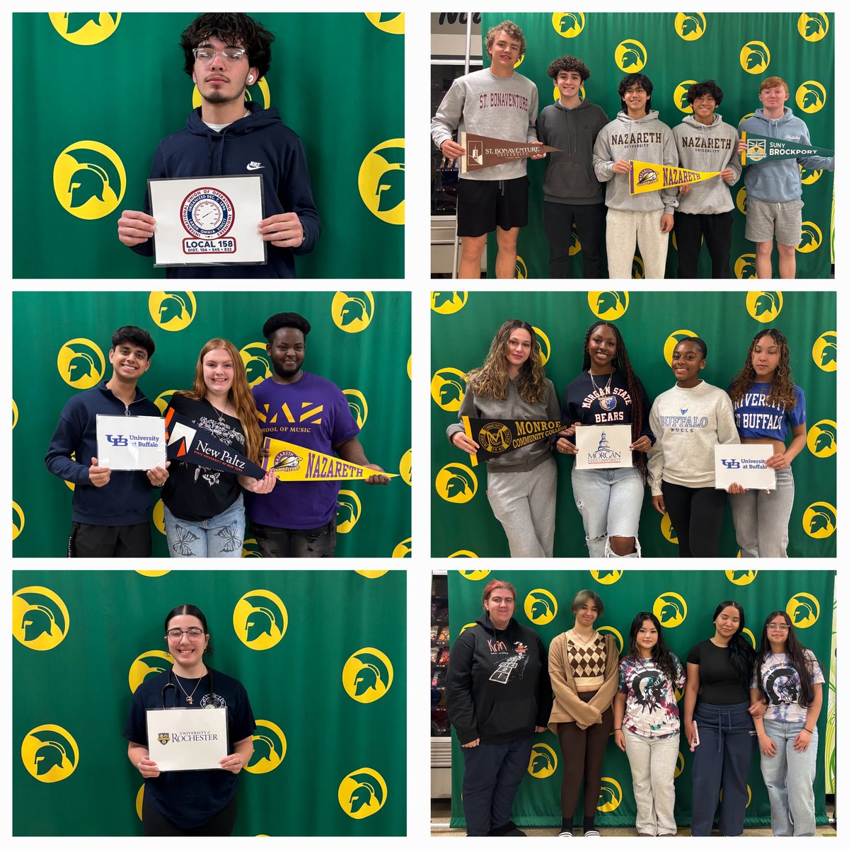 GreeceOlympia's tweet photo. Decision Day 2025 at Olympia was a huge success and tons of fun!  Congratulations to our seniors who have made a final decision on where they will be attending college.  #GreatThingsHappenAtOLY #WeAreOlympia https://t.co/TBXGB8h7RI