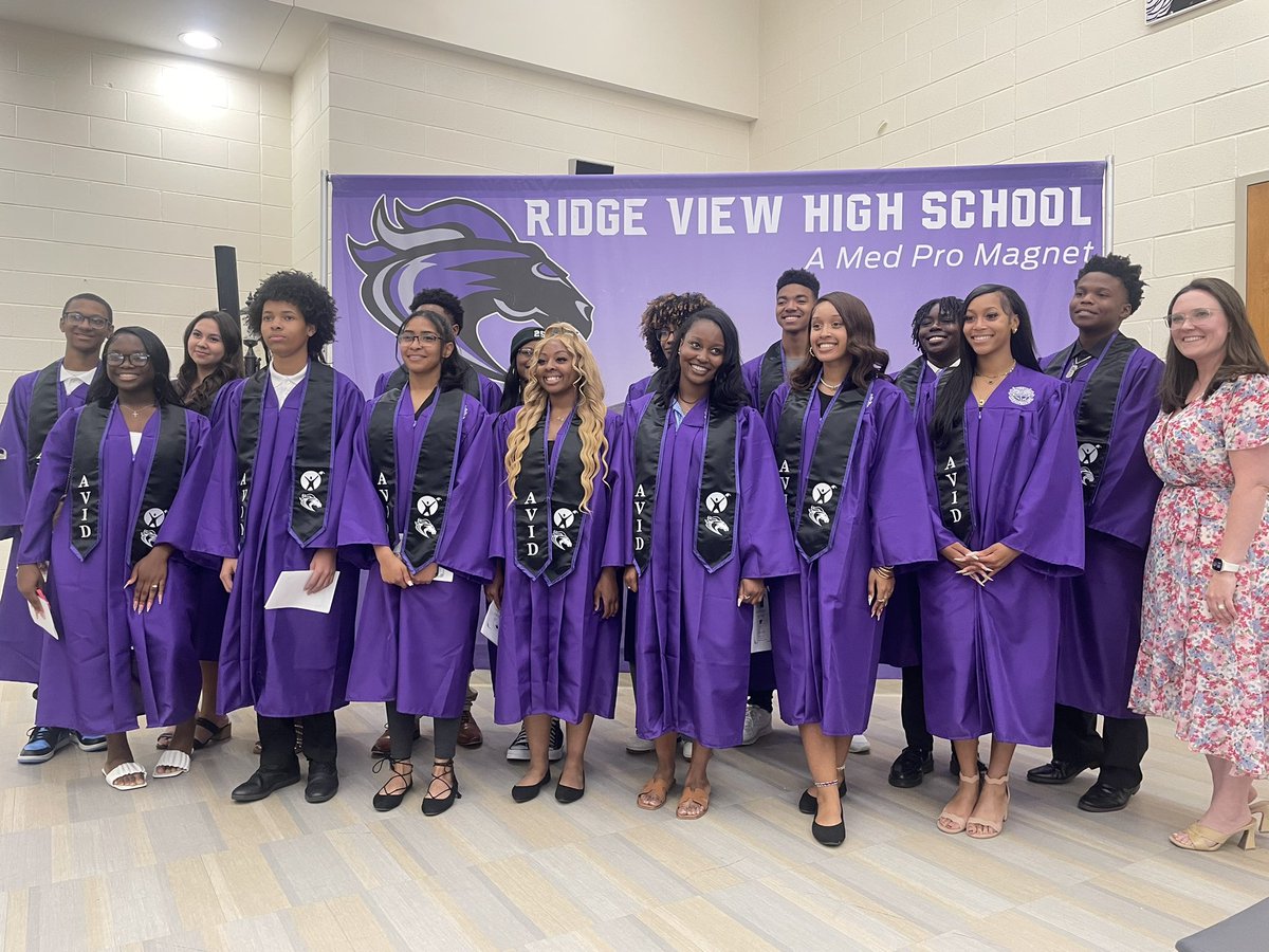 Richland Two AVID (@richlandtwoavid) on Twitter photo Congratulations to the <a href="/rvhs/">Ridge View High School: A Med Pro Magnet</a> <a href="/AVID4College/">AVID</a> class of 2025! Today, these seniors received their graduation stoles after 4 years of determination and alongside an incredible teacher, <a href="/maggiecgamble/">Mrs. Gamble</a>! Congratulations to the <a href="/rvhs/">Ridge View High School: A Med Pro Magnet</a> <a href="/AVID4College/">AVID</a> class of 2025! Today, these seniors received their graduation stoles after 4 years of determination and alongside an incredible teacher, <a href="/maggiecgamble/">Mrs. Gamble</a>!