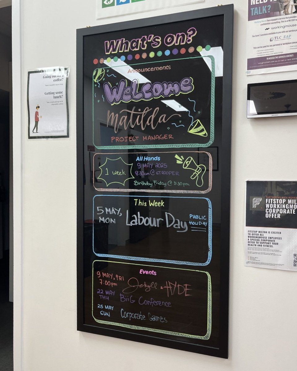 Plenty on at WorkingMouse this May—welcoming a new teammate, All Hands, Labour Day break, cheering on a team member in Jekyll &amp; Hyde, attending the BiiG Conference, and competing in the Corporate Games!

#TeamWorkingMouse #CorporateGames #BiiGConference #LifeAtWorkingMouse
