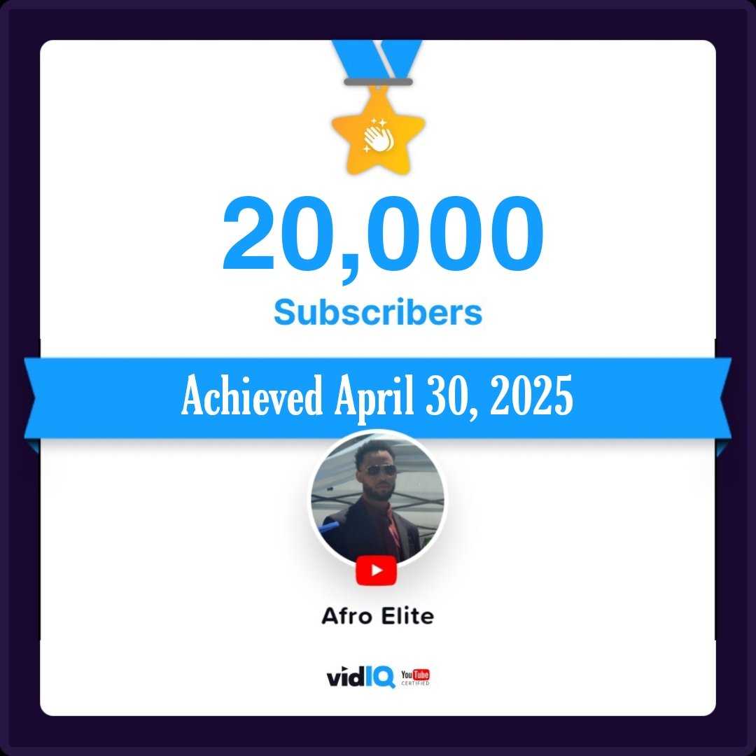 TheAfroElite's tweet image. 20,000 Subscribers
Thank You!!
I’m beyond grateful to announce that we’ve just hit 20,000 subscribers on YouTube! 🔥
Let's continue speaking truth to power ✊🏽💯
youtube.com/@afroelite?si=…