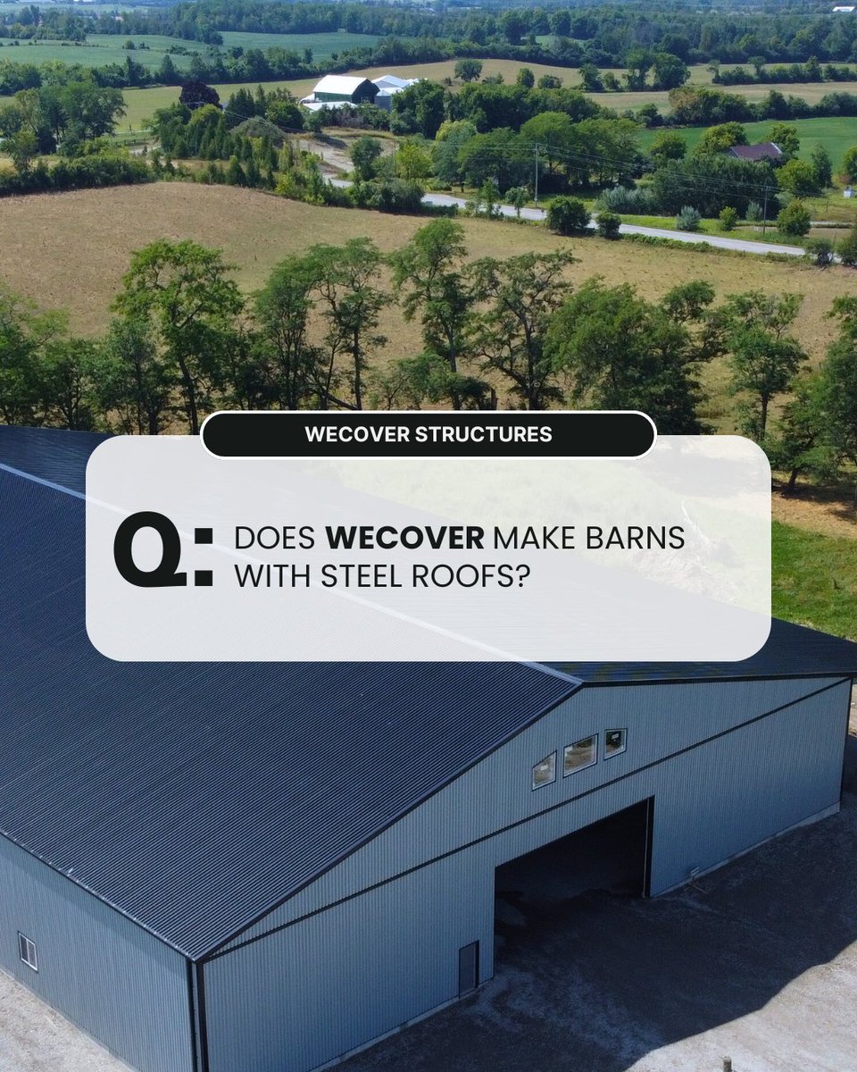 Yes — WeCover offers two reliable building solutions designed to meet the demands of modern agriculture and commercial operations.

✅ Ridgeline Series: A steel roof, wood/steel hybrid structure.

✅ Rigid Frame Series: An all-steel, fully engineered kit building.
#wecover