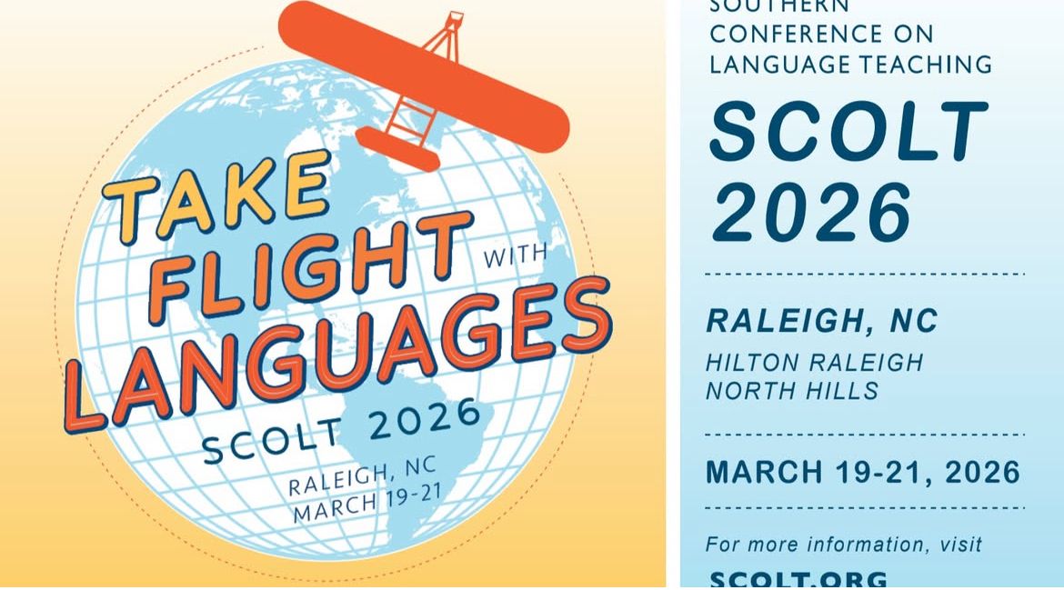 As a member of the SCOLT region, SCFLTA will be joining with our neighbors in FLANC for the 2026 conference. The SCOLT conference in March will take the place of our state conference. Submit your SCOLT proposal today to share your inspiration and expertise.