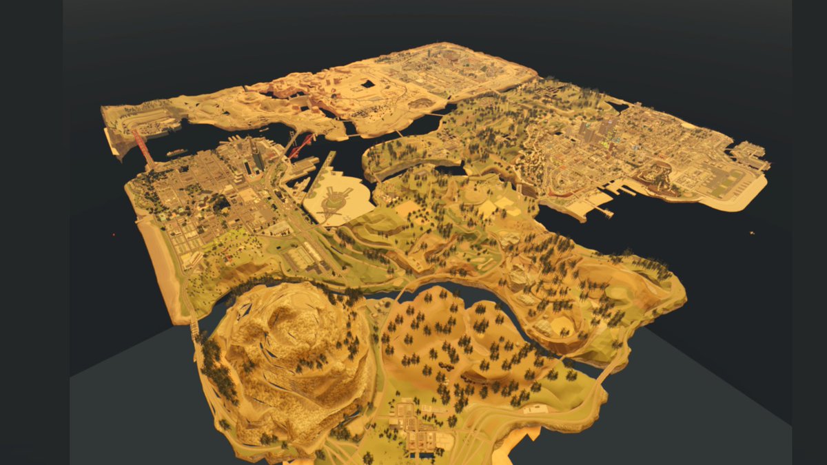 ChillBunnySS's tweet photo. The entire GTA San Andreas map imported into Roblox #RobloxDev #Roblox #SanAndreas #GTA https://t.co/sB9Vl41sVV