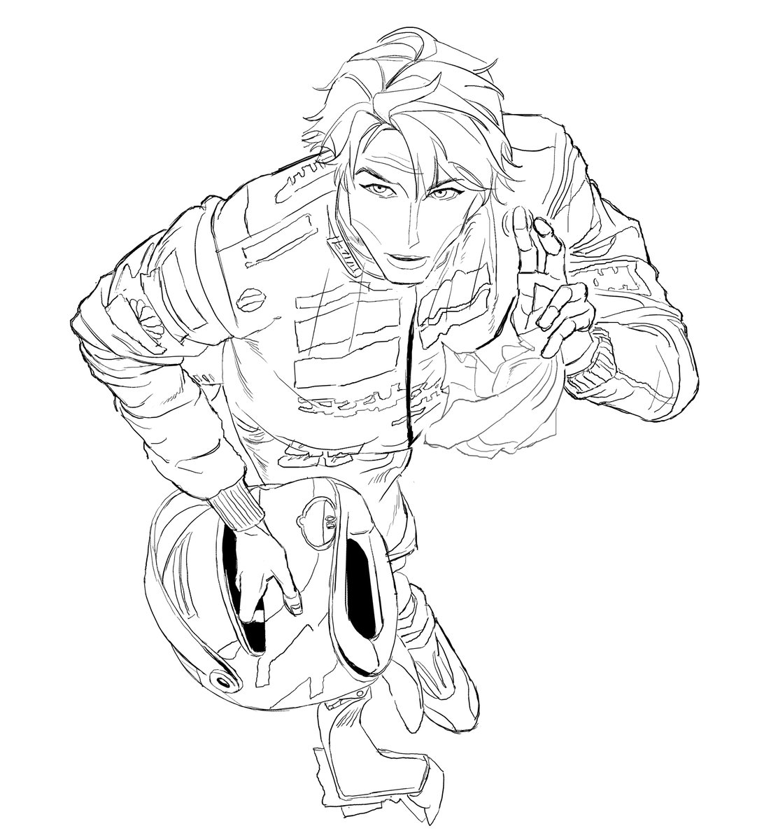 line practice #CarlosSainz #f1art