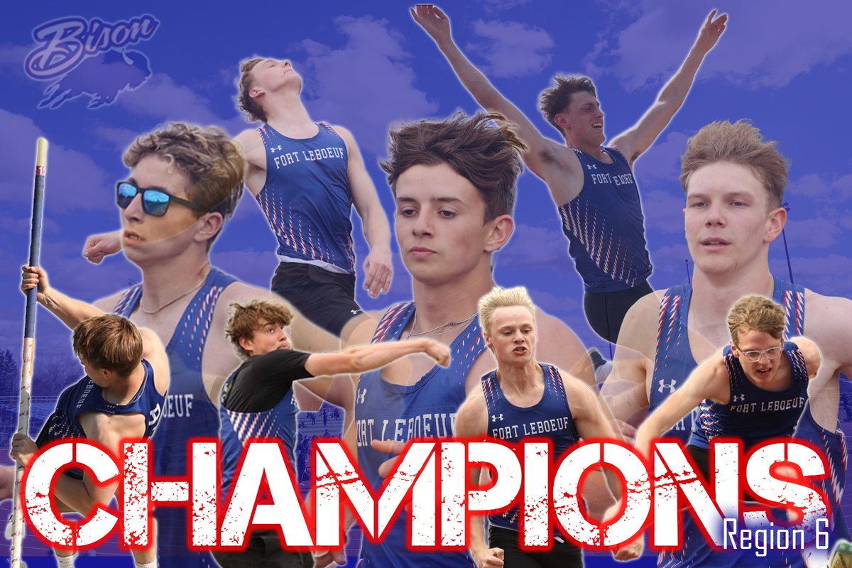 Fort LeBoeuf T&F (@flb_track) on Twitter photo Presenting your UDEFEATED REGION 6 CHAMPIONS!!! The BISON swept the region with victories over Erie, Prep, GM, Mcdowell, and Harbor Creek. The quest continues at the Erie County Championship next week, then followed by the District 10 Championships!!! <a href="/PrideoftheBison/">FLBisonAthletics</a> Presenting your UDEFEATED REGION 6 CHAMPIONS!!! The BISON swept the region with victories over Erie, Prep, GM, Mcdowell, and Harbor Creek. The quest continues at the Erie County Championship next week, then followed by the District 10 Championships!!! <a href="/PrideoftheBison/">FLBisonAthletics</a>