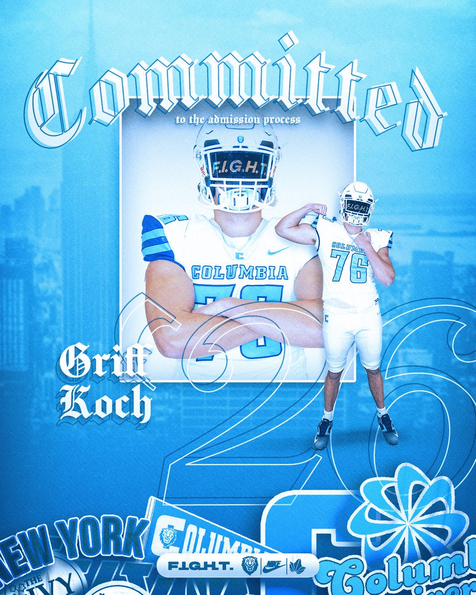 Griff Koch (@griffkoch) on Twitter photo COMMITTED 🦁🗽
Thank you to all of the Coaches, friends, and family that have made this incredible opportunity possible.
<a href="/Coach_Poppe/">Jonathan Poppe</a> <a href="/Coach_Skjold/">Greg Skjold</a> <a href="/USFootball1890/">University School FB</a> <a href="/DaleRodick/">Dale Rodick II</a> <a href="/BMalbasa/">Benjamin Malbasa</a> COMMITTED 🦁🗽
Thank you to all of the Coaches, friends, and family that have made this incredible opportunity possible.
<a href="/Coach_Poppe/">Jonathan Poppe</a> <a href="/Coach_Skjold/">Greg Skjold</a> <a href="/USFootball1890/">University School FB</a> <a href="/DaleRodick/">Dale Rodick II</a> <a href="/BMalbasa/">Benjamin Malbasa</a>