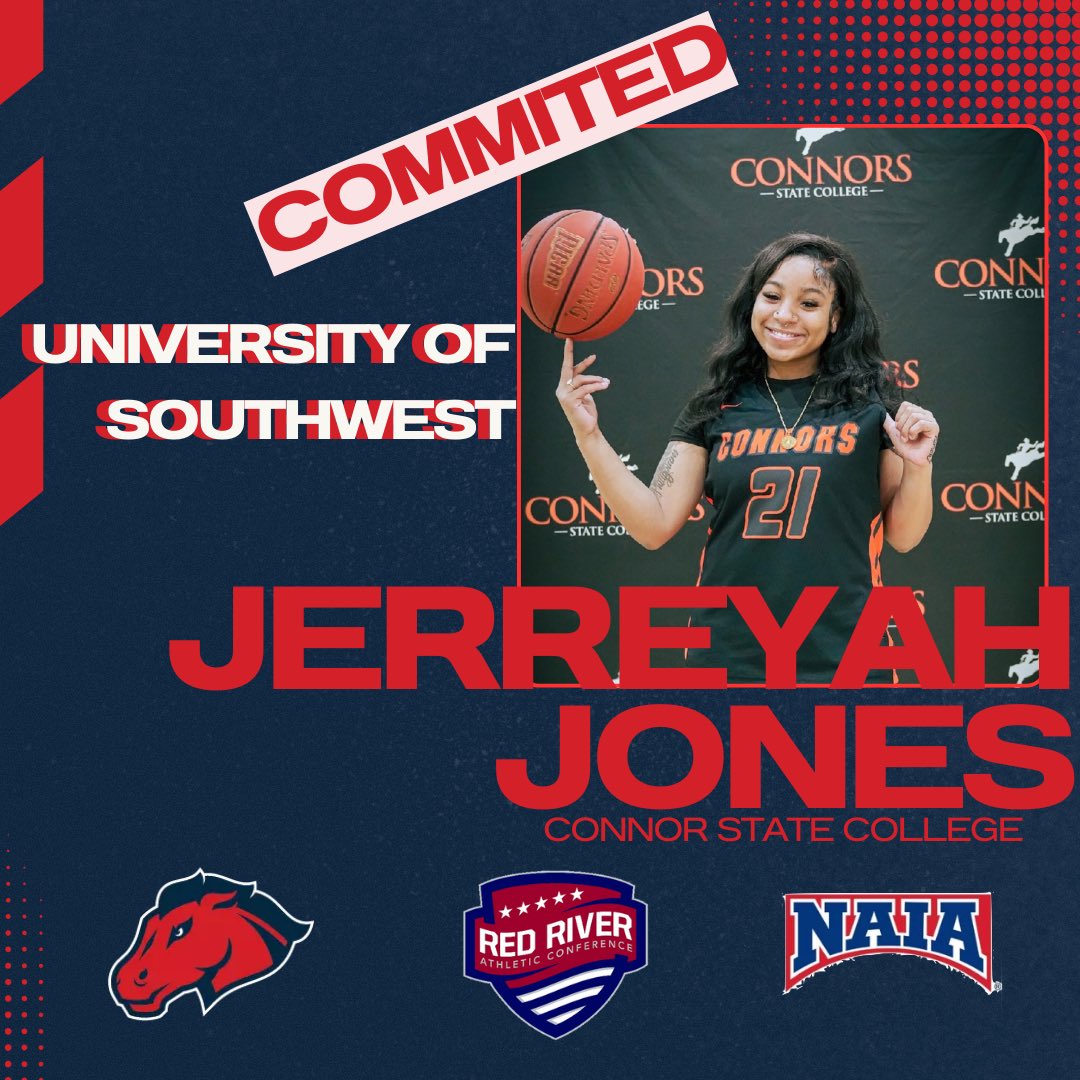 Connors State Womens Basketball (@connorswbb) on Twitter photo Congratulations to Sophomore guard Jerreyah Jones on her commitment to University of Southwest! Weโre so proud of you ReRe! ๐งก๐งก Go be great #LetsRide๐งก
<a href="/USWAthletics/">USW Athletics</a> Congratulations to Sophomore guard Jerreyah Jones on her commitment to University of Southwest! Weโre so proud of you ReRe! ๐งก๐งก Go be great #LetsRide๐งก
<a href="/USWAthletics/">USW Athletics</a>