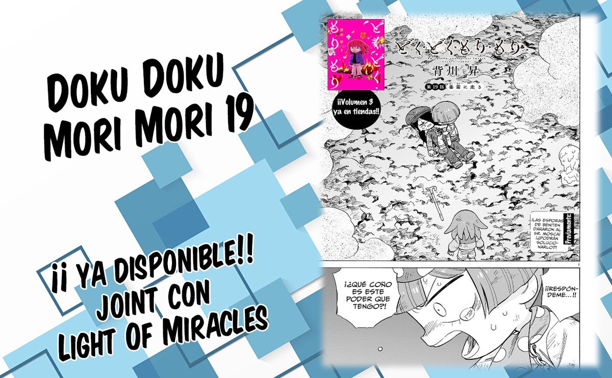 Ya está disponible el capítulo número 19 del manga de la waifu Honguito.

Doku Doku Mori Mori

Listo para su lectura nomás por TMO:
zonatmo.com/viewer/9d7cb02…

Disfrútenlo