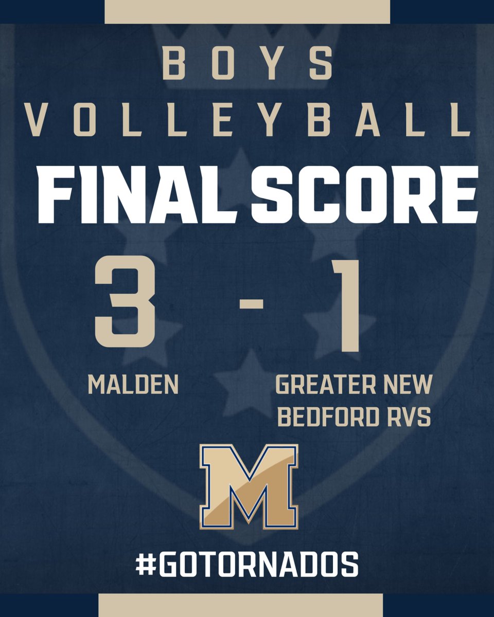 Boys volleyball improve to 9-3 defeating Greater New Bedford RVS at home!