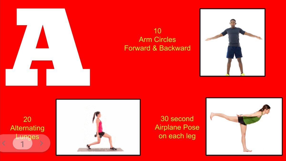 #yoeagles today starts our FINAL fitness challenge of the year - the Alphabet Fitness Countdown Challenge! #RRPE