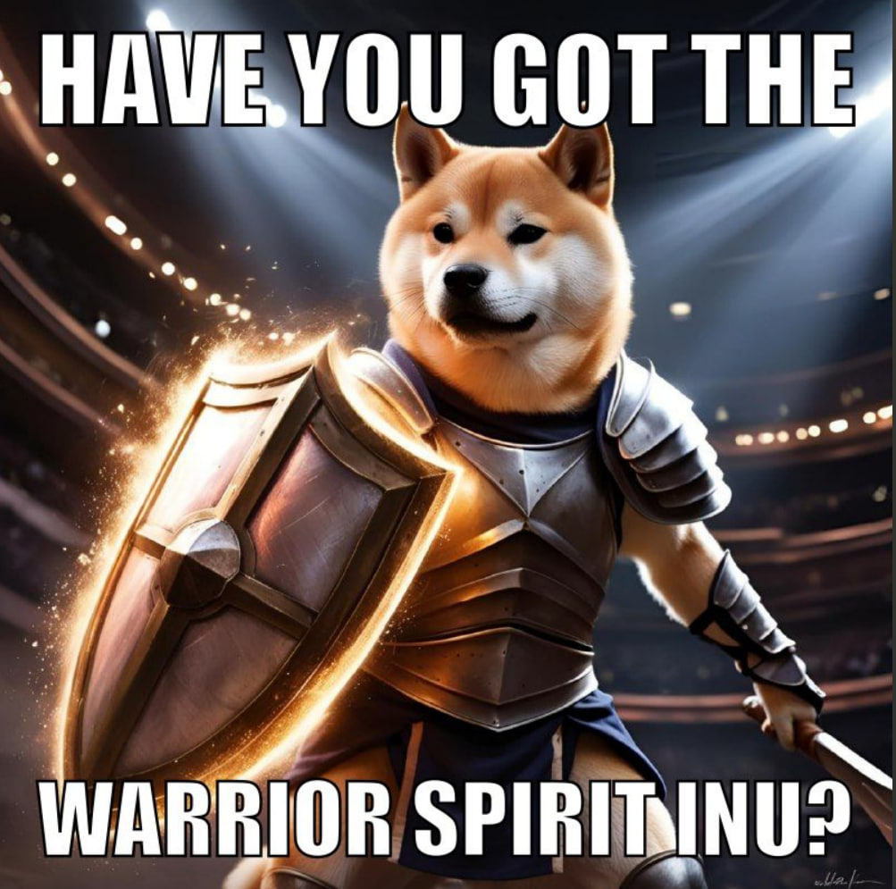 SpiritInuHQ's tweet photo. OFFICIAL ANNOUNCEMENT: WARRIOR SPIRIT INU NFT COLLECTION IS LIVE!   "Have you got the Warrior Spirit Inu?"  This is your chance to own a piece of the rebellion and show your loyalty to the WSI movement. Supply: ULTRA-RARE – Just 10 available!  Link: https://t.co/LfAt1L19zN https://t.co/tBXIQtarYO