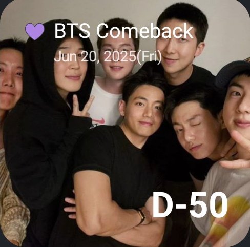 khsvant's tweet photo. TAN SOLO 50 DIAS PARA TENERLOS JUNTOS NUEVAMENTE😭😭
50 DAYS FOR BTS BACK
D-50 FOR BTS REUNION
BTS REUNION NEXT MONTH
BTS BTS BTS
#BTS50DaysToGo @BTS_twt https://t.co/x2TRCrtrq0