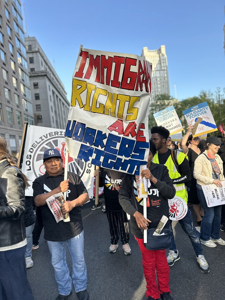 We came out in huge numbers today: New Yorkers, workers, immigrants, allies, people of all ages &amp; religions, genders &amp; races, disabilities &amp; backgrounds — all #MayDayStrong together. We are the many! They are the few! #MayDay2025!