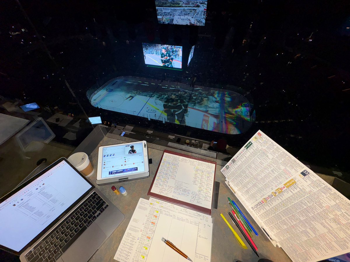 Dan D'Uva (@dan_duva) on Twitter photo First Round, Game 6 in St. Paul.
A Vegas win ends the series. Victor Olofsson returns to the lineup, replacing the injured Pavel Dorofeyev.
Hill vs. Gustavsson.
Join <a href="/garylawless/">gary lawless</a> and me on <a href="/FoxSportsLV/">FOX Sports Las Vegas</a> 98.9 FM / 1340 AM and <a href="/tunein/">TuneIn</a>, tun.in/sesde ๐ป First Round, Game 6 in St. Paul.
A Vegas win ends the series. Victor Olofsson returns to the lineup, replacing the injured Pavel Dorofeyev.
Hill vs. Gustavsson.
Join <a href="/garylawless/">gary lawless</a> and me on <a href="/FoxSportsLV/">FOX Sports Las Vegas</a> 98.9 FM / 1340 AM and <a href="/tunein/">TuneIn</a>, tun.in/sesde ๐ป