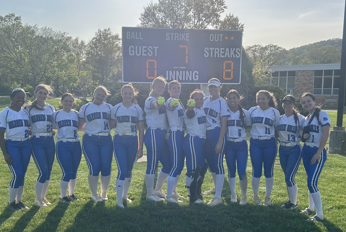 Laney Adie struck out 15, hit a double &amp; 3 run HR to defeat Franklin.  Rianna Ghilon added a double &amp; homerun, Jalecia Stoddart hit a homerun and Olivia Piccione added 2 hits for the win.  Another awesome team win!  Keep up the great work ladies!  We are so proud of you! 💙⚡️🥎
