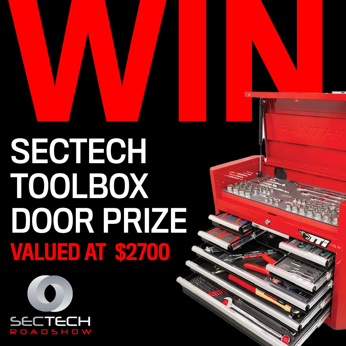 SecElecMag's tweet image. regonsite.eventsair.com/sectech-2025/r…
Register To Win This Awesome Toolbox Door Prize In Each City At SecTech Roadshow - Sponsored by BGWT in Sydney, Allegion in Melbourne, Security Distributors Australia in Perth and SEN in Adelaide and Brisbane!
#sectech #sectechroadshow #sectech2025 #alarm…