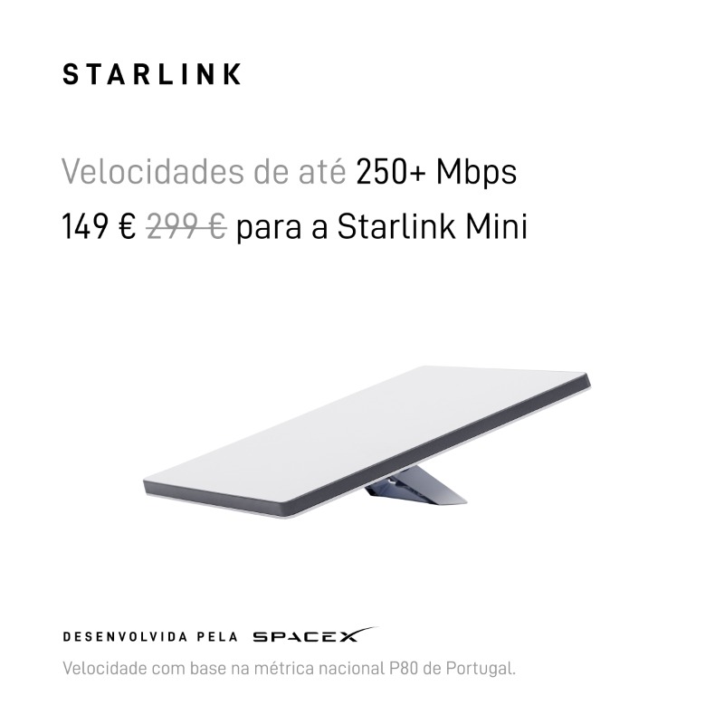 Starlink's tweet photo. Trabalhe e divirta-se em locais remotos.
É fácil encomendar online.
