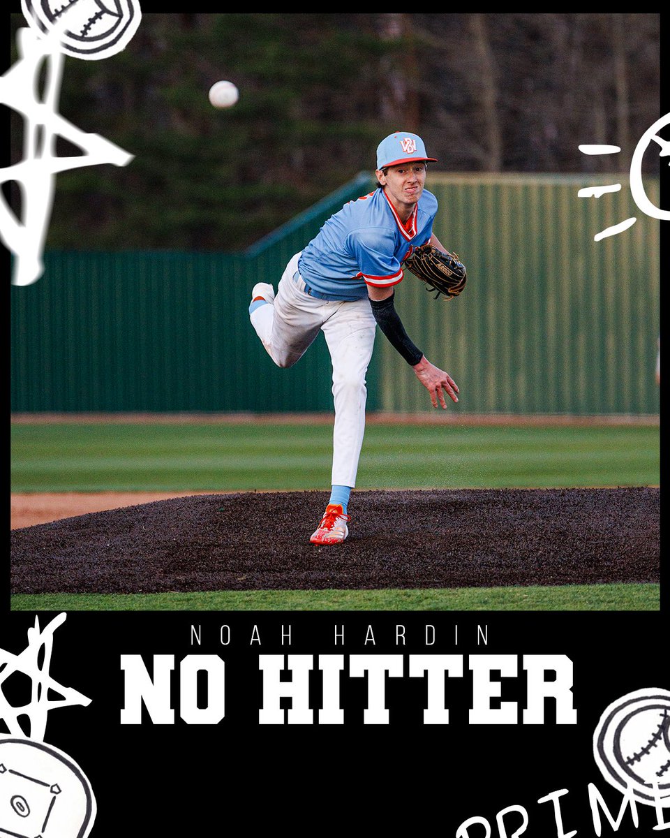 A night he’ll never forget.
On the biggest stage, under the postseason lights… Noah Hardin delivers a NO HITTER.
Congrats to Noah 

#PostseasonHeroics #NoHitter #PrimeSportMedia #HighSchoolBaseball #BigTimePlayersBigTimePlays