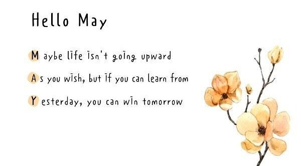 Hello May! 🏵