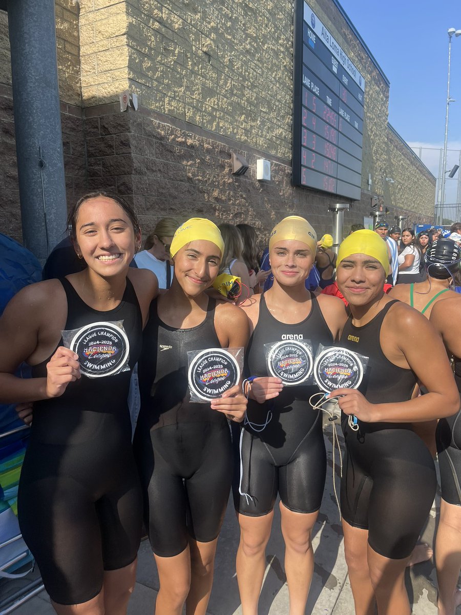 200 Free Relay- Bella, Carla, Faith, Ava 1st! CIF AUTO