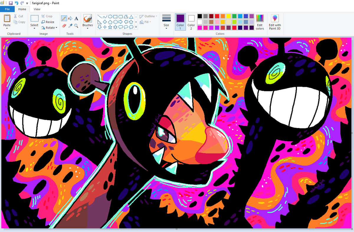 Program I use and some of my works 👽