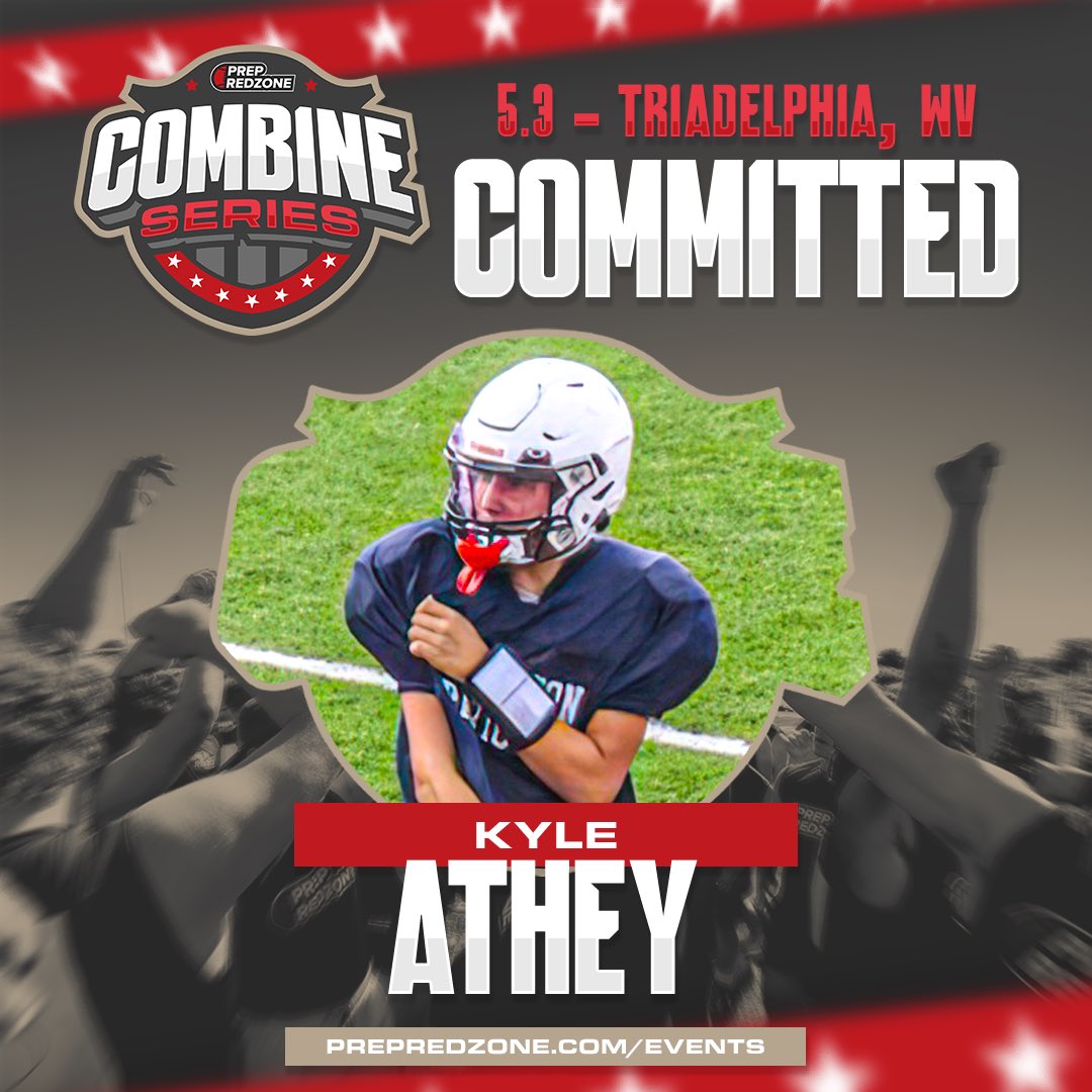 🔒 LOCKED IN!

Washington’s <a href="/Remy41730293452/">kyle athey (remy)</a> is ready to compete at the Combine Series on May 3rd! 

📍Highlands Sports Complex - Triadelphia, WV

College RSVP 🔗: events.prepredzone.com/college-rsvp?w…

#wvprepfb