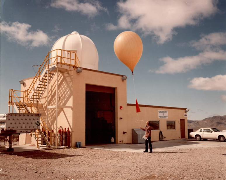 NNSANevada's tweet photo. Todayโs #TBT is dedicated to weather balloons!
Weather balloons provided information about wind speeds and direction after being released from weather stations and mobile units.
#WeSecureAmericasFuture #NNSS75Years https://t.co/7jUDR4OE7f