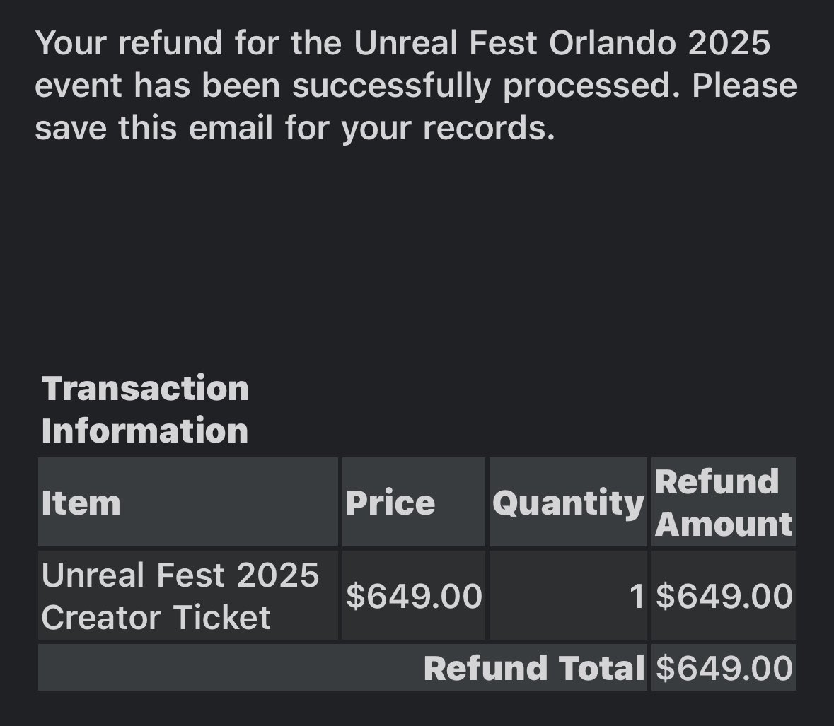 codeasch's tweet image. No longer going! Ty Epic!