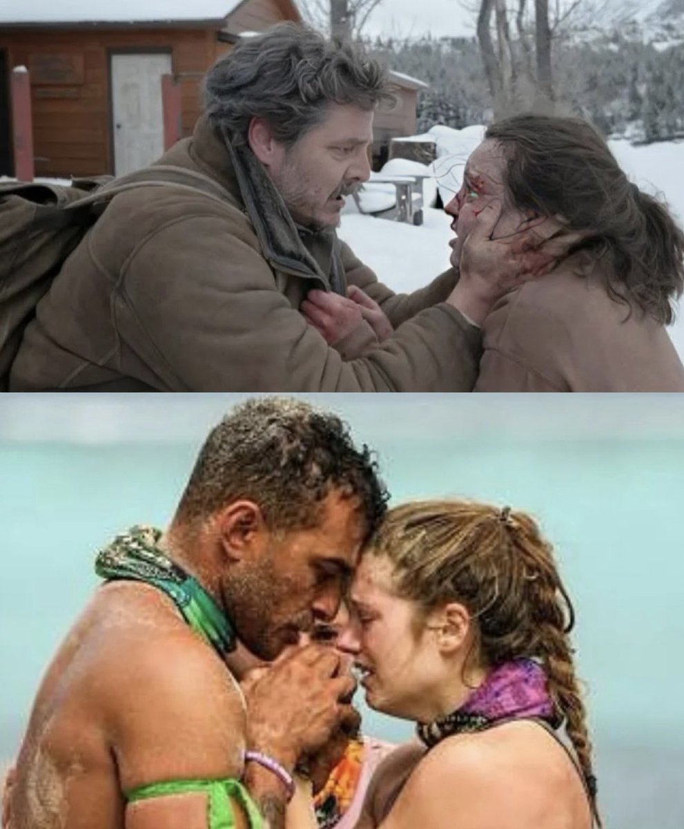 Anyone else getting Joel and Ellie vibes from Joe and Eva 👀 <a href="/survivorcbs/">SURVIVOR</a> #Survivor #Survivor48 #lastofus #pedropascal #bellaramsey #evaerickson #joehunter