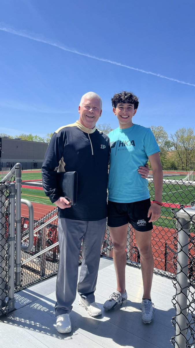 Thank you <a href="/CoachJShibest/">James Shibest</a> for making the trip out and watching me kick. Can’t wait to see you again soon! 
#boilerup <a href="/HKA_Tanalski/">Adam</a>