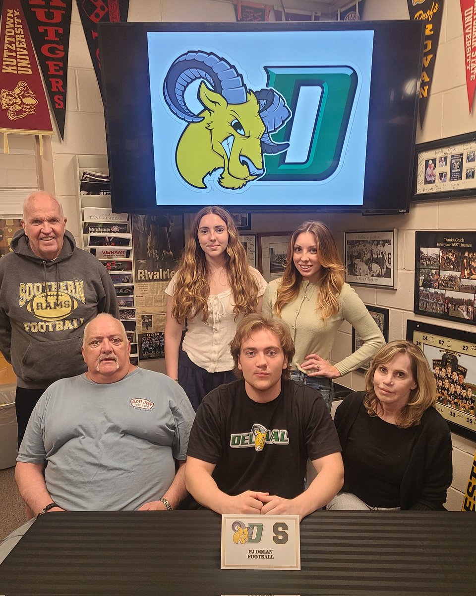 Chuck Donohue Jr., CMAA (@donohuejr) on Twitter photo Congratulations, <a href="/SRHS_FB/">Southern Regional Football</a>
PJ Dolan, on his commitment to continue his academic and football careers at <a href="/DVUfootball/">Delaware Valley University Football</a>
#JSLive
#RamPride๐๐๐ค๐๐บ๐ฒ
<a href="/TAPStaffordLBI/">TAPinto Stafford/LBI</a> <a href="/BiggySandPaper/">David Biggy</a> <a href="/ACPressMulranen/">Patrick Mulranen</a> <a href="/APPSportsDesk/">APPSportsDesk</a> <a href="/Bob_Badders/">Bob Badders</a> Congratulations, <a href="/SRHS_FB/">Southern Regional Football</a>
PJ Dolan, on his commitment to continue his academic and football careers at <a href="/DVUfootball/">Delaware Valley University Football</a>
#JSLive
#RamPride๐๐๐ค๐๐บ๐ฒ
<a href="/TAPStaffordLBI/">TAPinto Stafford/LBI</a> <a href="/BiggySandPaper/">David Biggy</a> <a href="/ACPressMulranen/">Patrick Mulranen</a> <a href="/APPSportsDesk/">APPSportsDesk</a> <a href="/Bob_Badders/">Bob Badders</a>