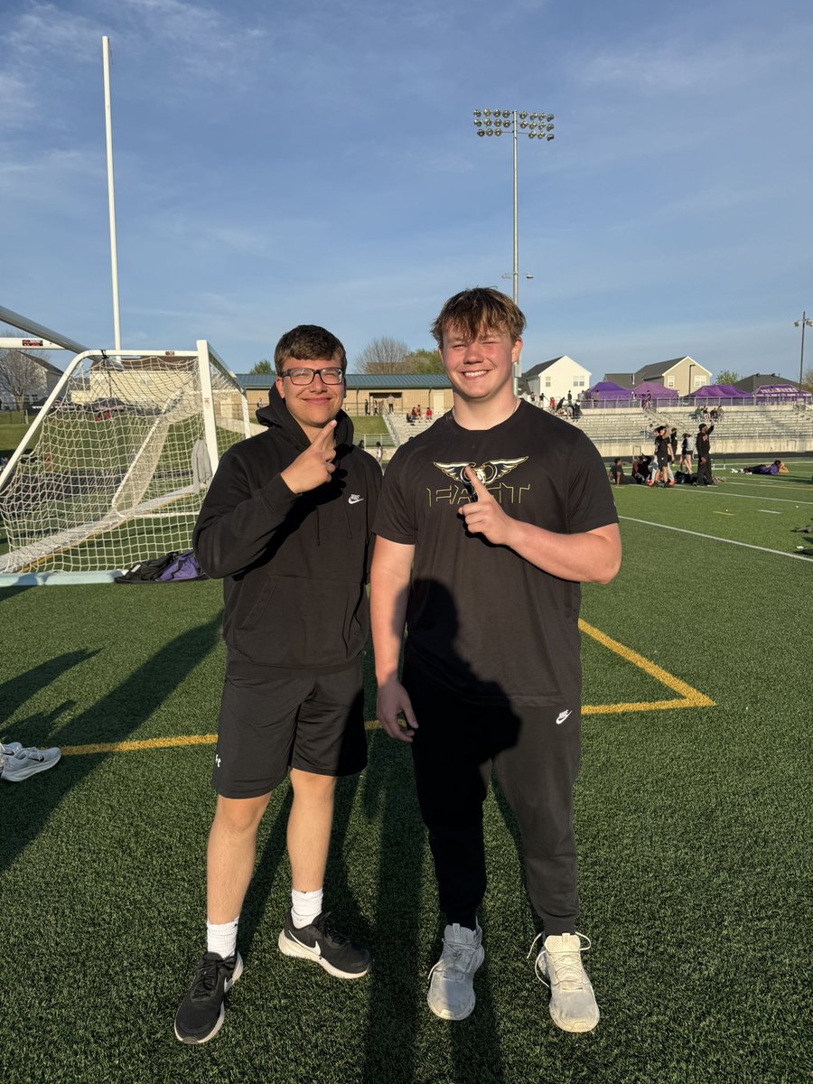 Gretna East Track and Field (@griffinstrack) on Twitter photo Huge day for our throwers! Caden Boyer school record and PR in the shot & Marek Sedlacek school record and PR in the discuss💪💪 <a href="/Caden_Boyer08/">Caden Boyer</a> <a href="/MarekSedlacek26/">Marek Sedlacek</a> #GETF Huge day for our throwers! Caden Boyer school record and PR in the shot & Marek Sedlacek school record and PR in the discuss💪💪 <a href="/Caden_Boyer08/">Caden Boyer</a> <a href="/MarekSedlacek26/">Marek Sedlacek</a> #GETF