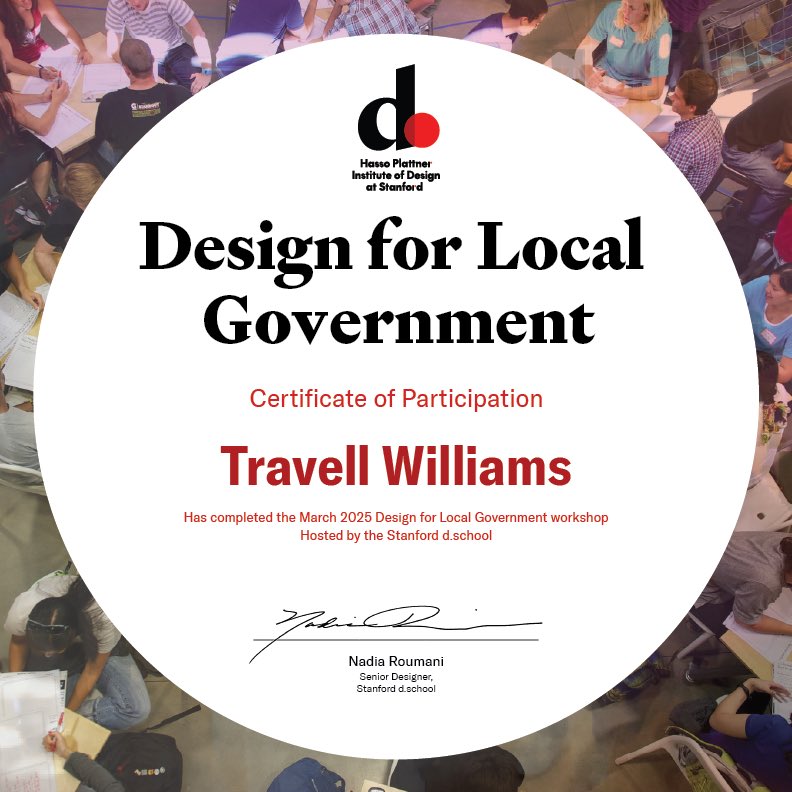 _fearlessmadman's tweet image. Just wrapped the Design for Local Government workshop at Stanford d school!

Started prototyping a participatory budgeting app—giving communities a real voice in how public funds get spent.

Let’s build tech that serves the people.

#CivicTech #ParticipatoryBudgeting…