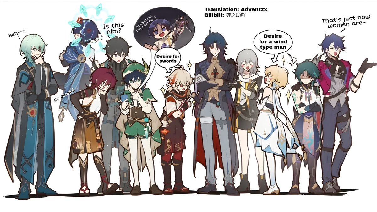 Do you prefer wind type himbos or anemo twinks? 
Translation is pretty rough due to originals blurry quality

b23.tv/MTc43TZ