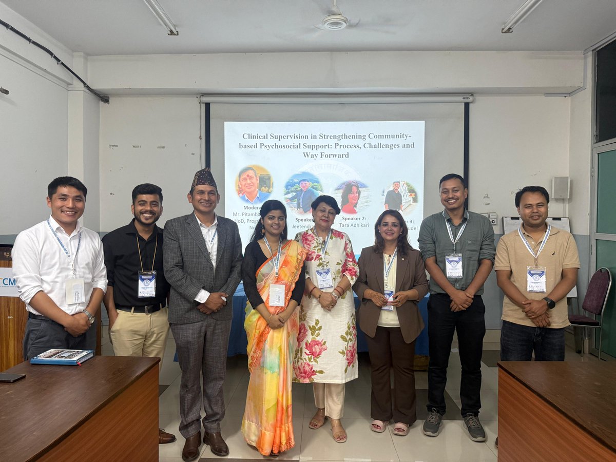tpo_nepal's tweet photo. TPO Nepal at The Second International Conference on Community Mental Health (May 1–3, Chitwan)

We proudly joined as a domestic organizing partner, with our team presenting in 3 symposiums, 4 oral sessions &amp; a keynote by Prof. Dr. Mita Rana on geriatric mental health.

#TPONepal https://t.co/bV4ykaot3M