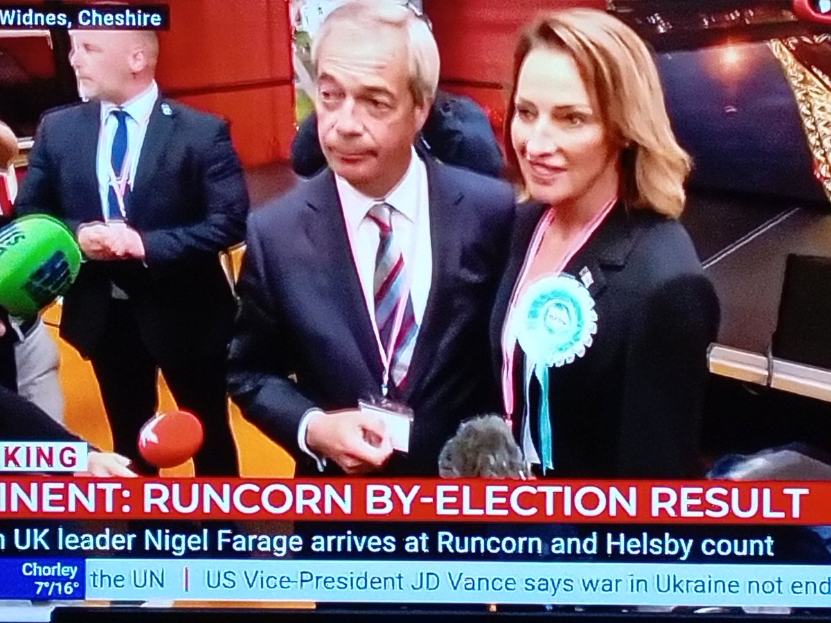 DanielCreminGB's tweet image. We&apos;ve only gone and done it! #RuncornandHelsby.
Something is happening.
Congrats @SarahForRuncorn 🎊👏 #BritainNeedsReform